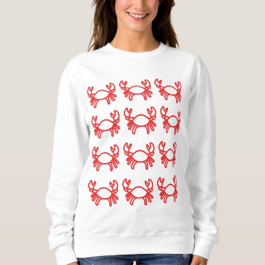 Crab Zodiac Sweatshirt – Calm Water Sign Identity (Vorderseite)