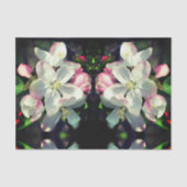 Crabappapapuler Frühlingsblüten Dekoupage der Blum Seidenpapier (Vorderseite)