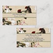 Crabappel und Magnolia Kunstwerke Visitenkarte (Vorne/Hinten)