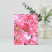 Crabapple Bees 2 Postkarte (Stehend Vorderseite)