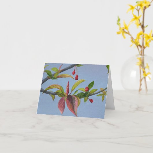 crabapple blossoms karte (Gelbe Blume)