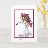 Crabapple Bouquet zum Geburtstag Karte (Gelbe Blume)