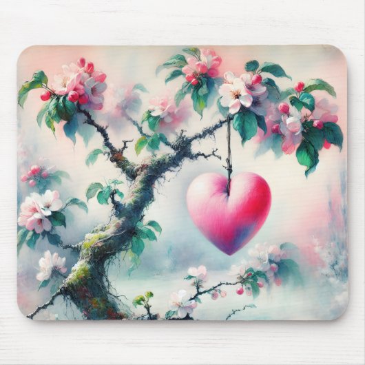 Crabapple Tree Heart Mousepad (Vorne)