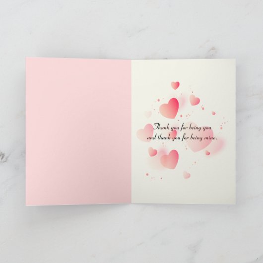 Crabapple Tree Heart Valentinstag Karte (Innenseite)