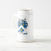 Crabb Familienwappen Bierglas (Vorderseite Links)