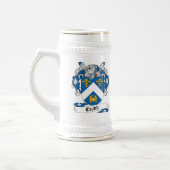 Crabb Familienwappen Bierglas (Links)