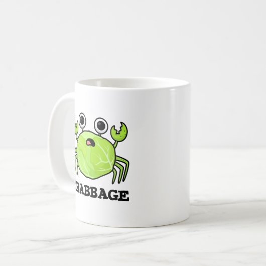 Crabbage Funny Cabbage Crab Pub Kaffeetasse (Vorderseite Links)