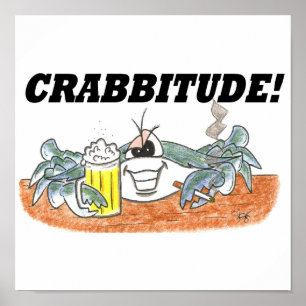 Crabbitude Druck Poster