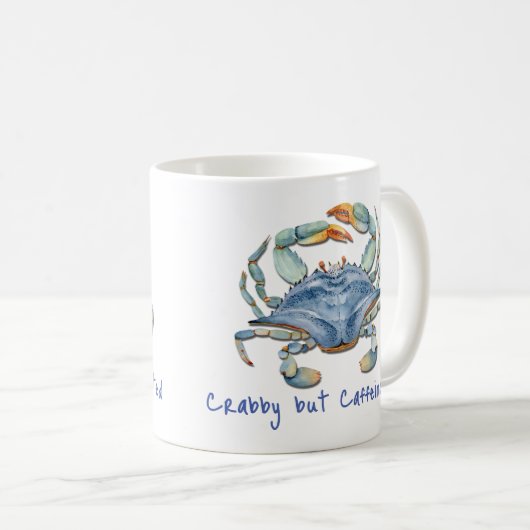 Crabby, aber koffeiniert kaffeetasse (VorderseiteRechts)
