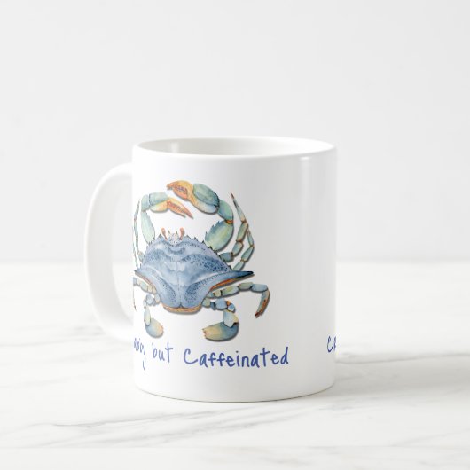 Crabby, aber koffeiniert kaffeetasse (Vorderseite Links)