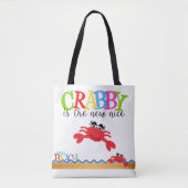 Crabby All-Over-Print Tote Bag, Mittel Tasche (Vorderseite)