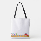 Crabby All-Over-Print Tote Bag, Mittel Tasche (Rückseite)