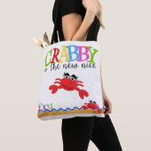Crabby All-Over-Print Tote Bag, Mittel Tasche (Von Nahem)