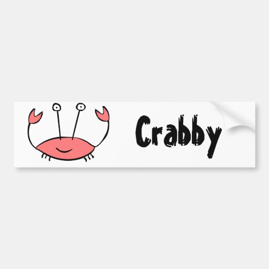 Crabby Autoaufkleber (Vorne)