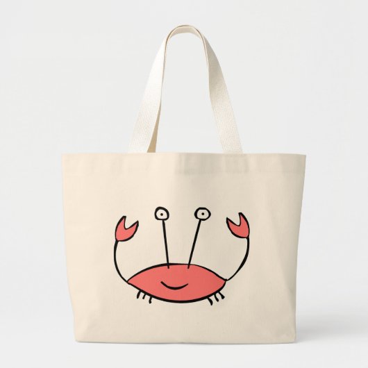 Crabby Beach Bag Jumbo Stoffbeutel (Vorne)