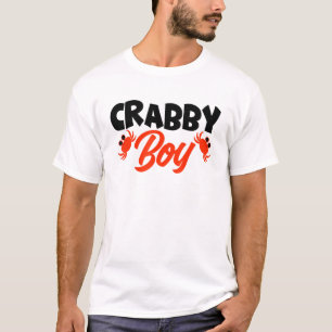 Crabby Boy Crab Hummer Crabs Crabbing Crayfish T-Shirt