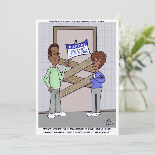 Crabby Card Dankeskarte (Stehend Vorderseite)