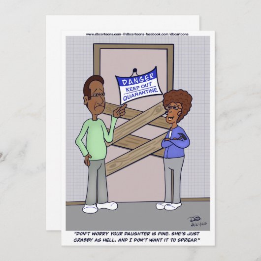 Crabby Card Dankeskarte (Vorne/Hinten)