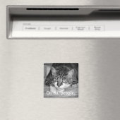 Crabby Cat: "Oh nein, Leute." Magnet (In Situ (Geschirrspüler))