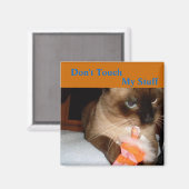 Crabby Cat - Siamese Cat Kühlschrankmagnet (Vorderseite/Rückseite)