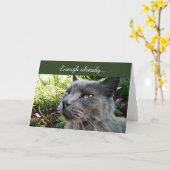 Crabby Chat mit Funny Expression Note Note Card Karte (Gelbe Blume)