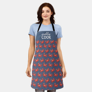 Crabby Cook Crab Pattern Schürze