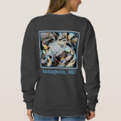 Crabby Crab Annapolis, MD Sweatshirt oder T - Shir (Rückseite)