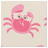 Crabby Crab Design Fabric Stoff (Nahaufnahme)