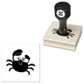 Crabby Crab Design Holz Briefmarke Gummistempel (Stempel)