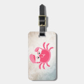 Crabby Crab Design Luggage Tags Gepäckanhänger (Vorderseite vertikal)