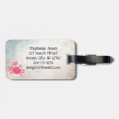 Crabby Crab Design Luggage Tags Gepäckanhänger (Rückseite horizontal)