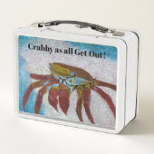 Crabby Crab Metal Lunch Box (Rückseite)