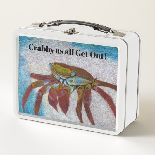 Crabby Crab Metal Lunch Box (Vorderseite)