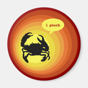 Crabby Crab sagt "I Pinch". Magnet