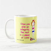 Crabby, cranky Redheadmädchen mit der Wein-Tasse! Kaffeetasse (Links)