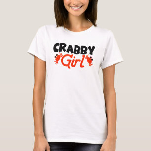 Crabby Girl Crab Hummer Crabs Crabbing Crayfish T-Shirt