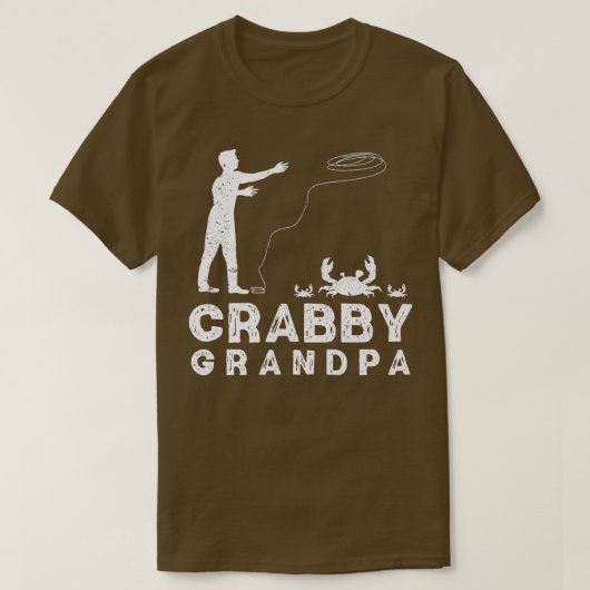 Crabby Grandpa Funny Crabbing Pub Krabbenfischer C T-Shirt (Design vorne)