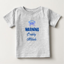Crabby Haltung - lustiger Baby-T - Shirt