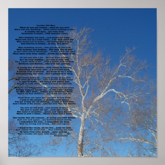 Crabby Old ManWas sehen Sie nur ... - Maßgeschneid Poster (Vorne)