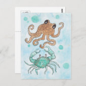 Crabby Postkarte (Vorne/Hinten)