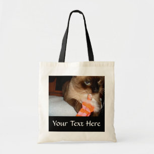 Crabby Siamese Cat Tote Bag Tragetasche