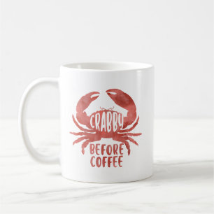 Crabby vor Coffee Craps Tasse
