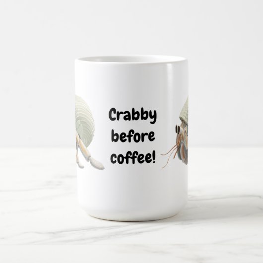 Crabby vor Kaffeetasse (Mittel)