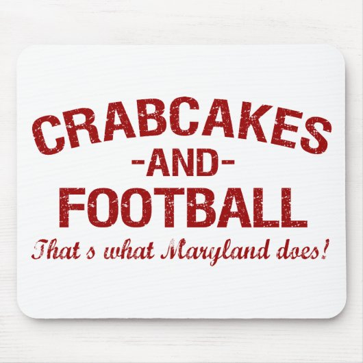 Crabcakes und Fußball Mousepad (Vorne)