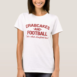 Crabcakes-und-Fußball T-Shirt