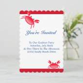 Crabest-Party Einladung (Stehend Vorderseite)