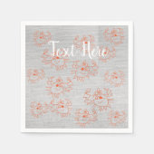 Crabs Custom Paper Napkins Serviette (Vorderseite)