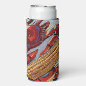 Crabs 'n Corn Coozie Selters Dosenkühler (Seltzer Rückseite)