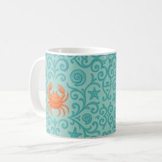 Crabs Ornamental Symphony Kaffeetasse (Vorderseite Links)