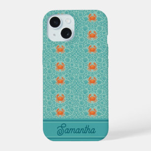 Crabs Ornamental Symphony Personalisiert iPhone 15 Hülle